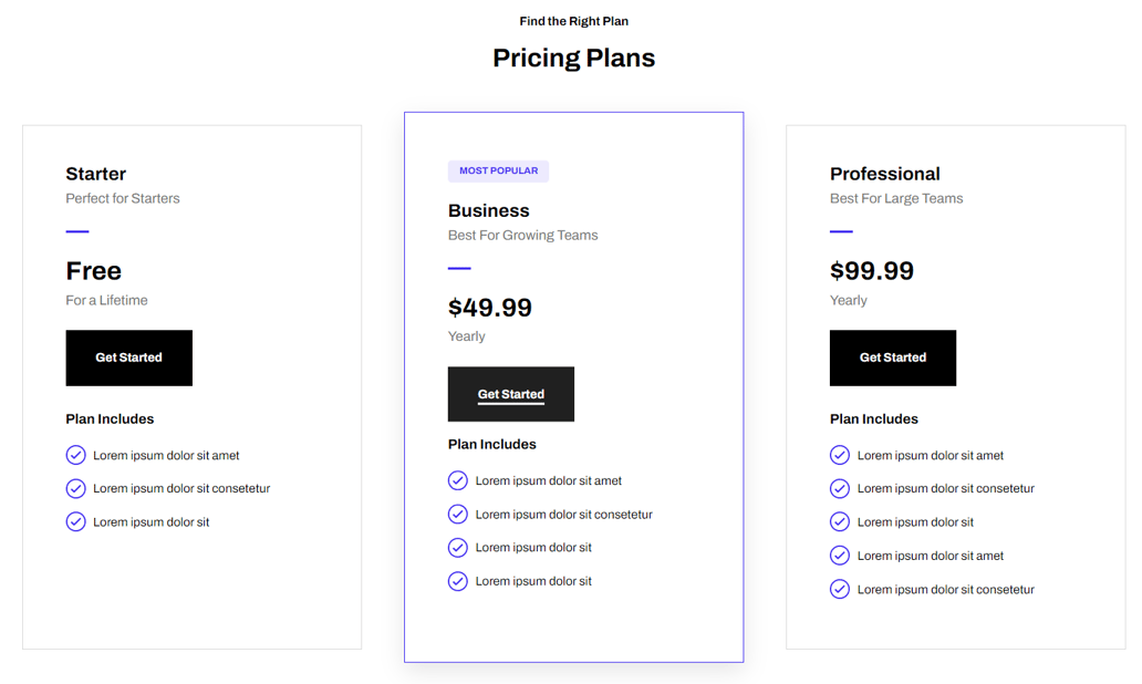 Pricing Boxes