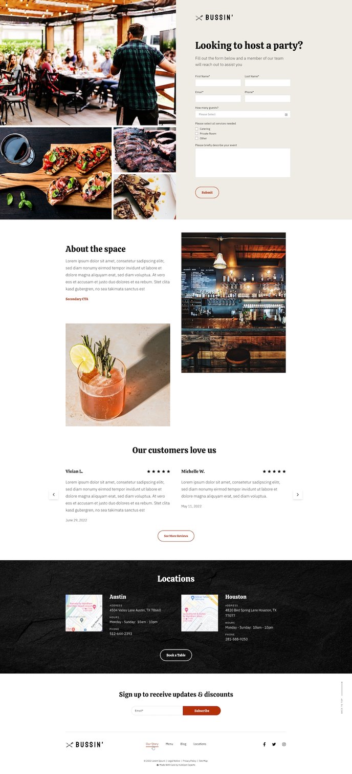 bussin-landing-page